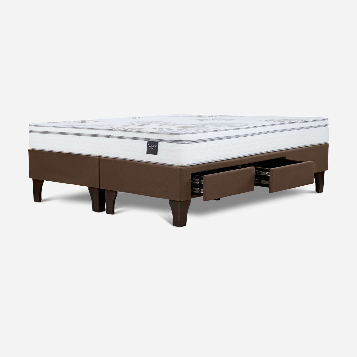 Cama Con Cajajones Art 4 Queen Marron