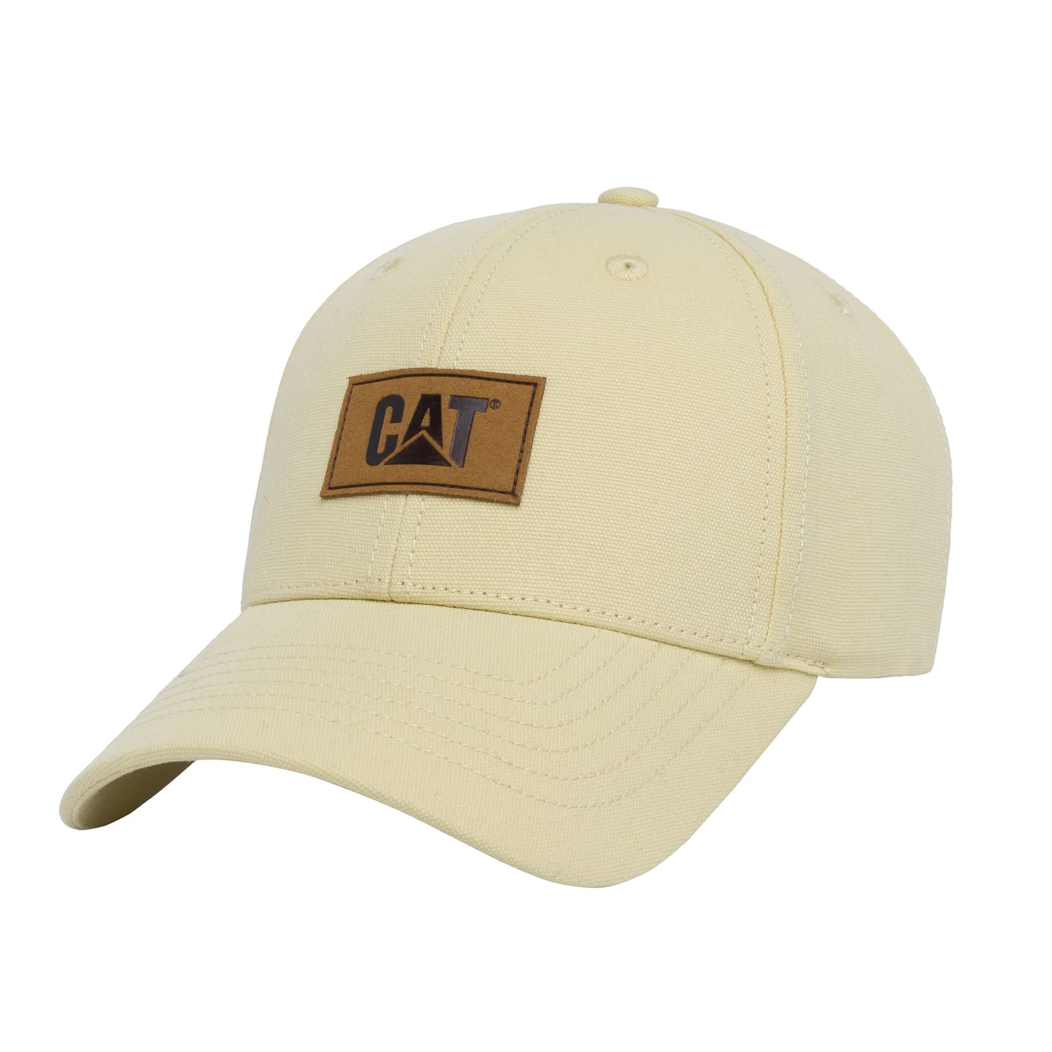 Gorro Hombre Cat Logo Leather Patch Hat 2120618 Amarillo