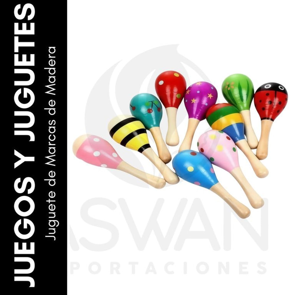 Juguete de Marcas de Madera Negro Juguete de Marcas de Madera Negro