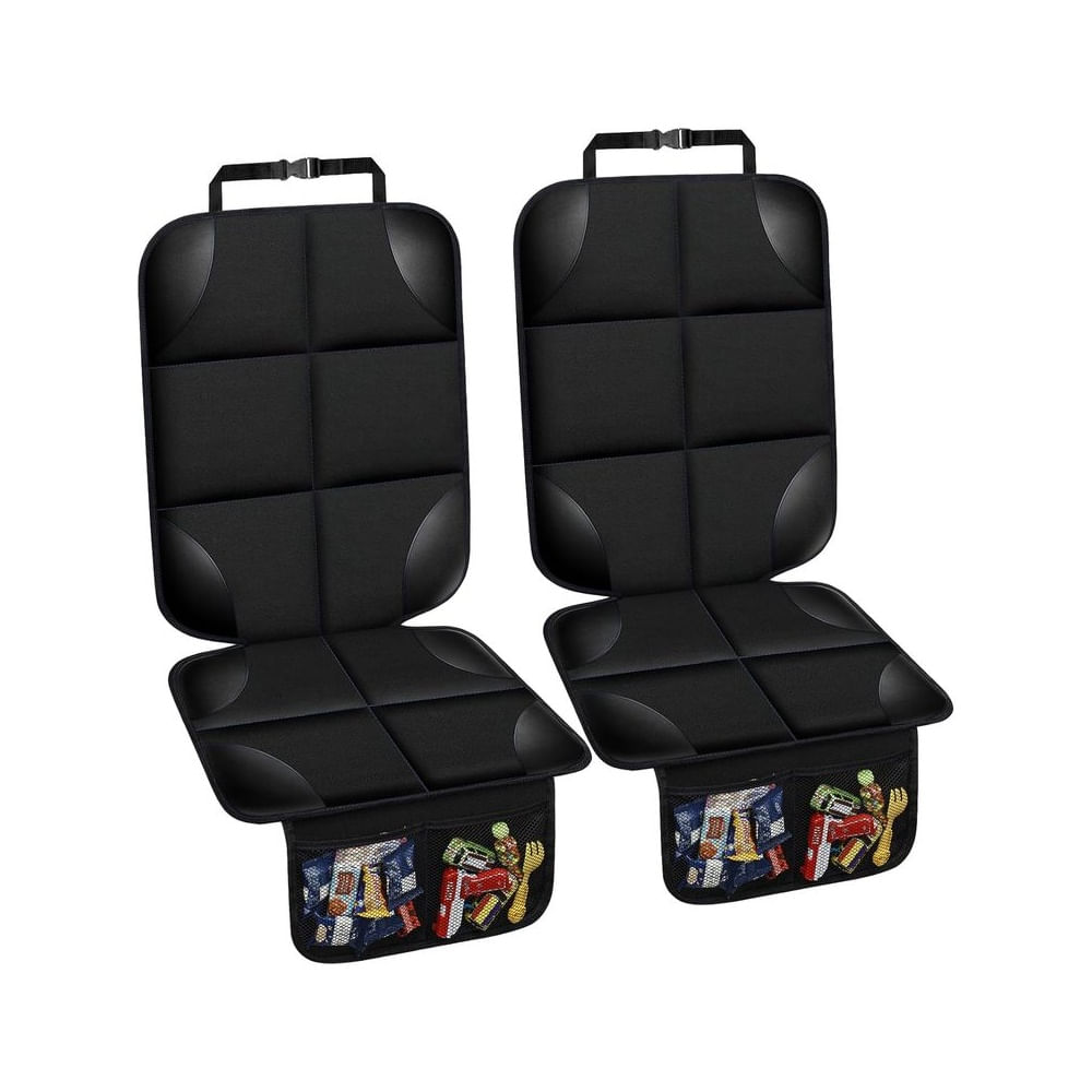 2 FUNDA PROTECTORA PREMIUM DE ASIENTO REFORZADA DE CAMIONETA Negro
