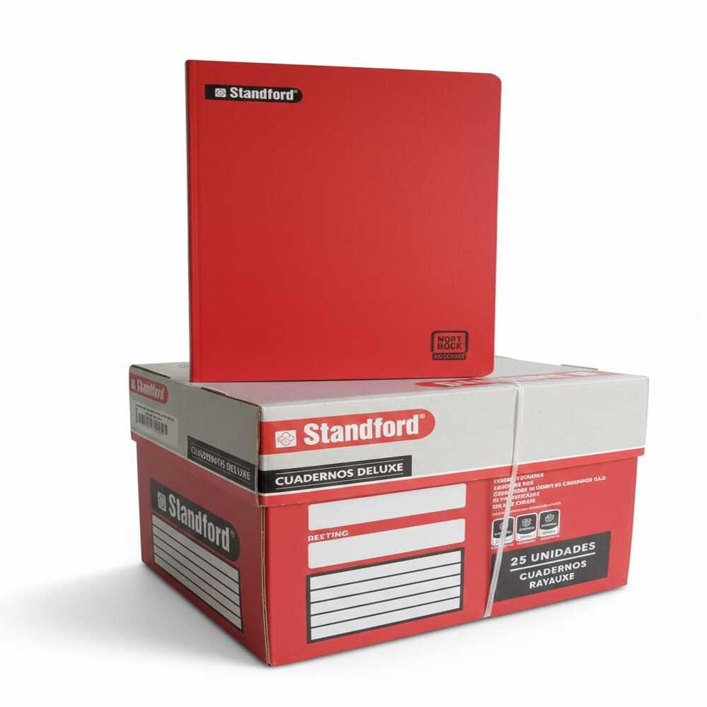 Caja de Cuadernos Rayado Standford Notebook – 25 Unidades