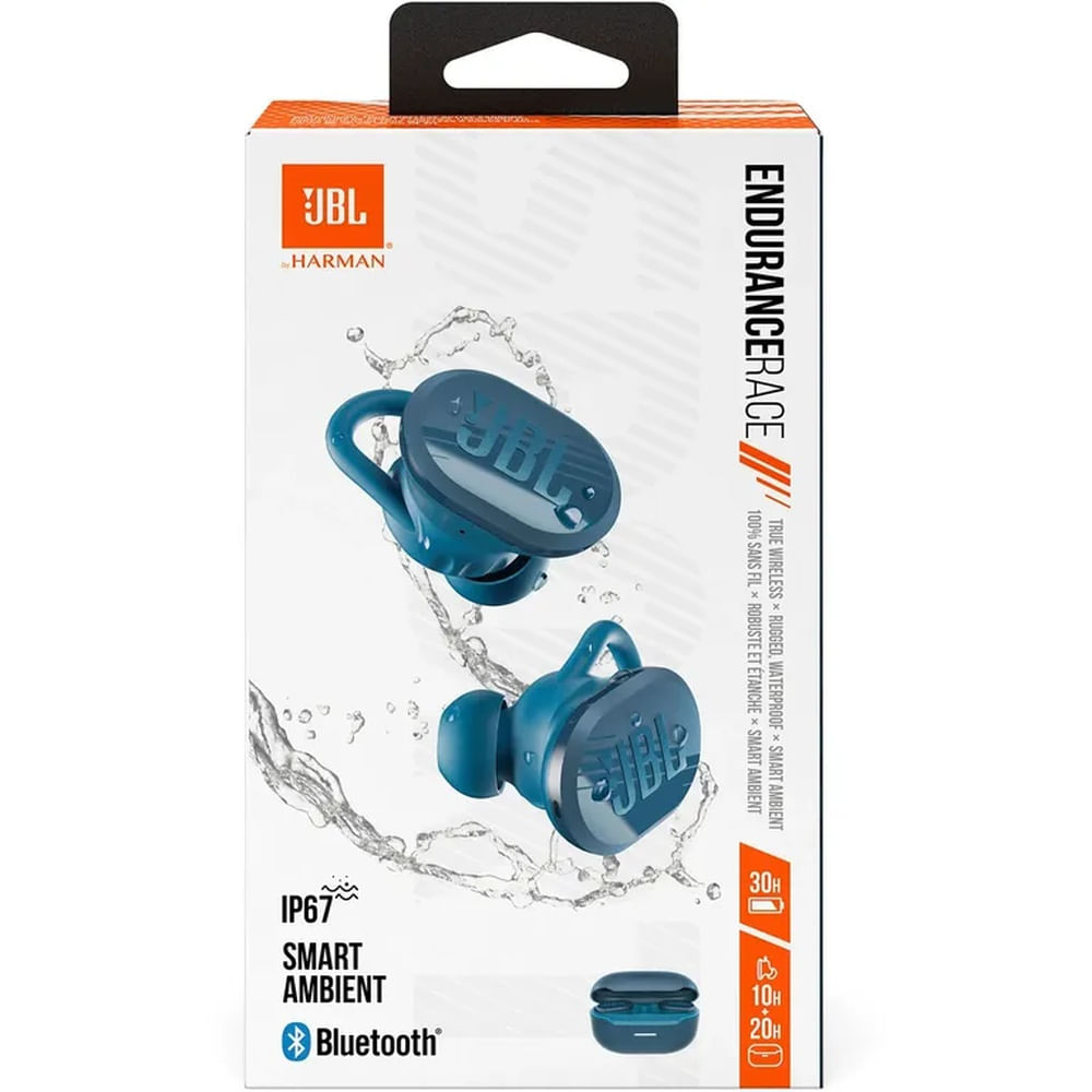 Audífonos JBL Endurance Race TWS Inalámbricos Bluetooth - Azul