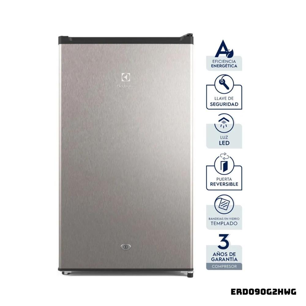 FRIGOBAR ELECTROLUX 90 L PLATEADO - ERD090G2HWG FRIGOBAR ELECTROLUX 90 L PLATEADO - ERD090G2HWG