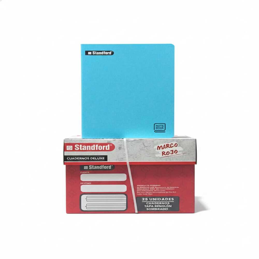 Caja de Cuadernos Triple Renglon Standford Notebook – 25 Unidades