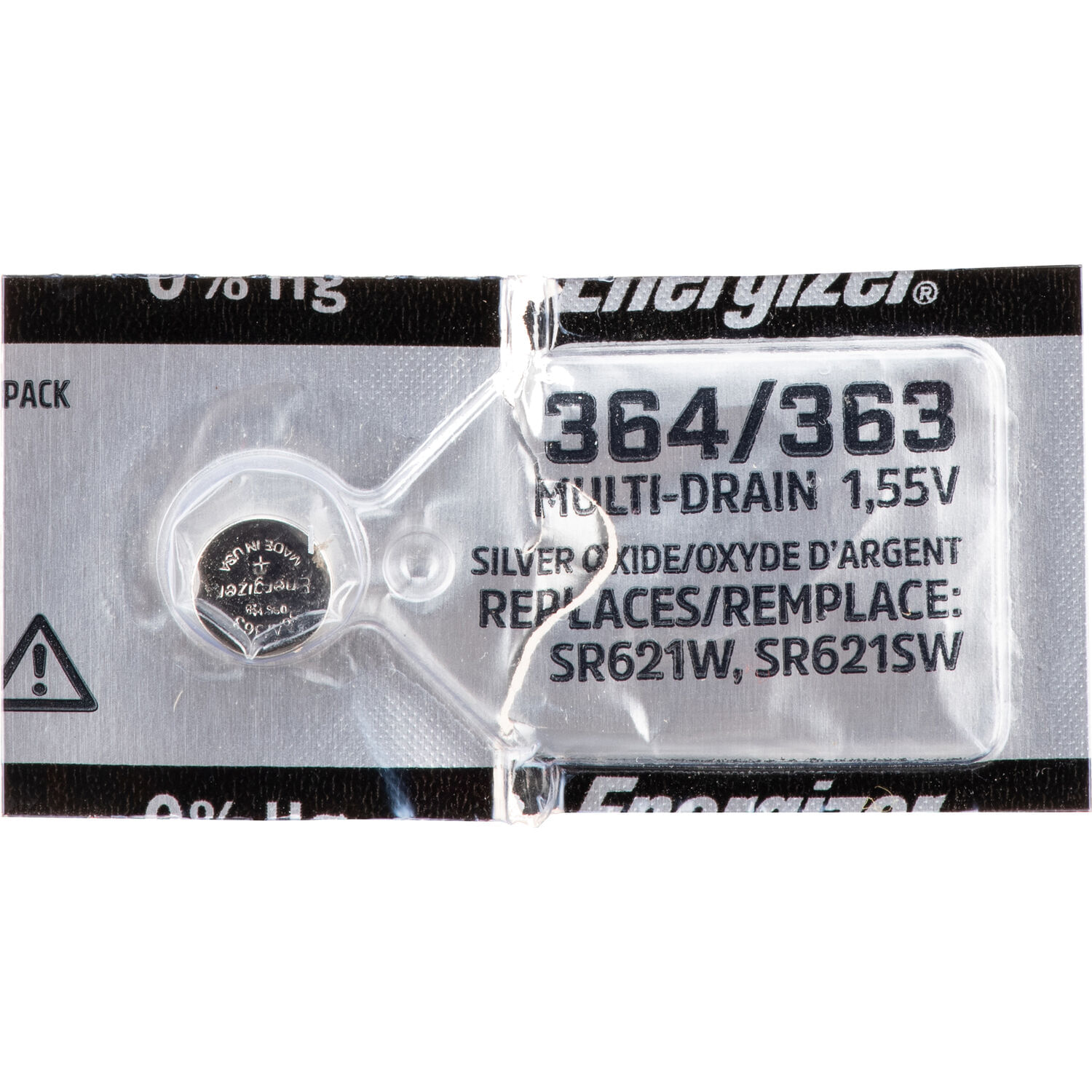 Batería de Óxido de Plata Energizer 364