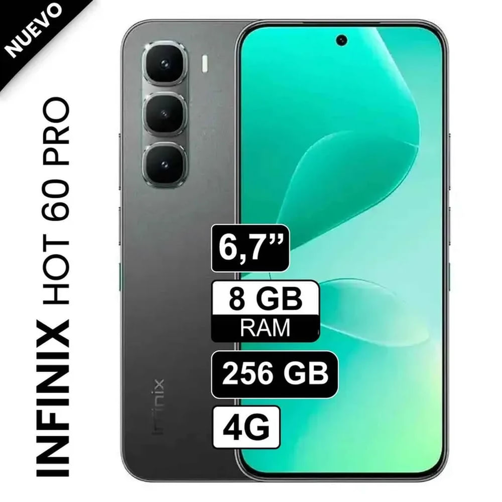 Celular Infinix Hot 60 PRO 256GB 8GB Ram Negro
