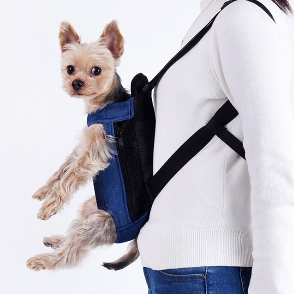 Mochila Canguro Para Mascotas Denim Azul Talla L Mochila Canguro Para Mascotas Denim Azul Talla L