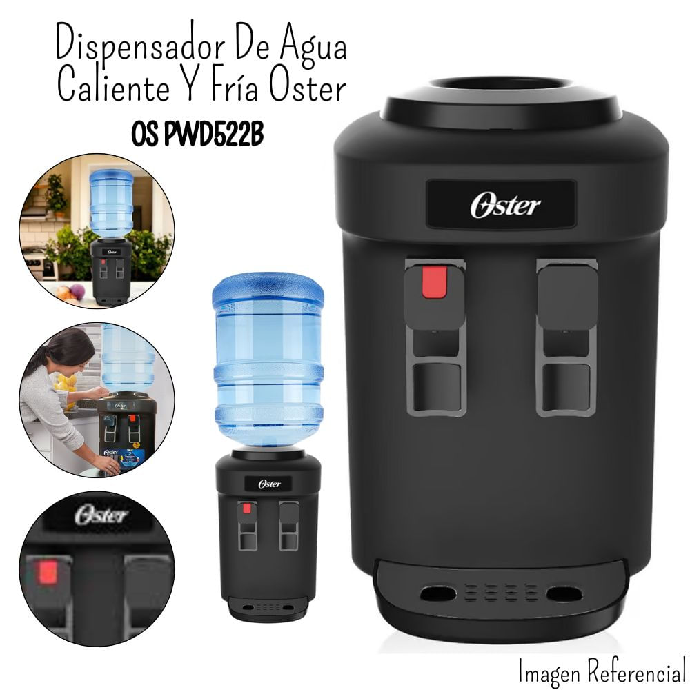 DISPENSADOR DE AGUA OSTER DE 20LT OSDWD522B – NEGRO