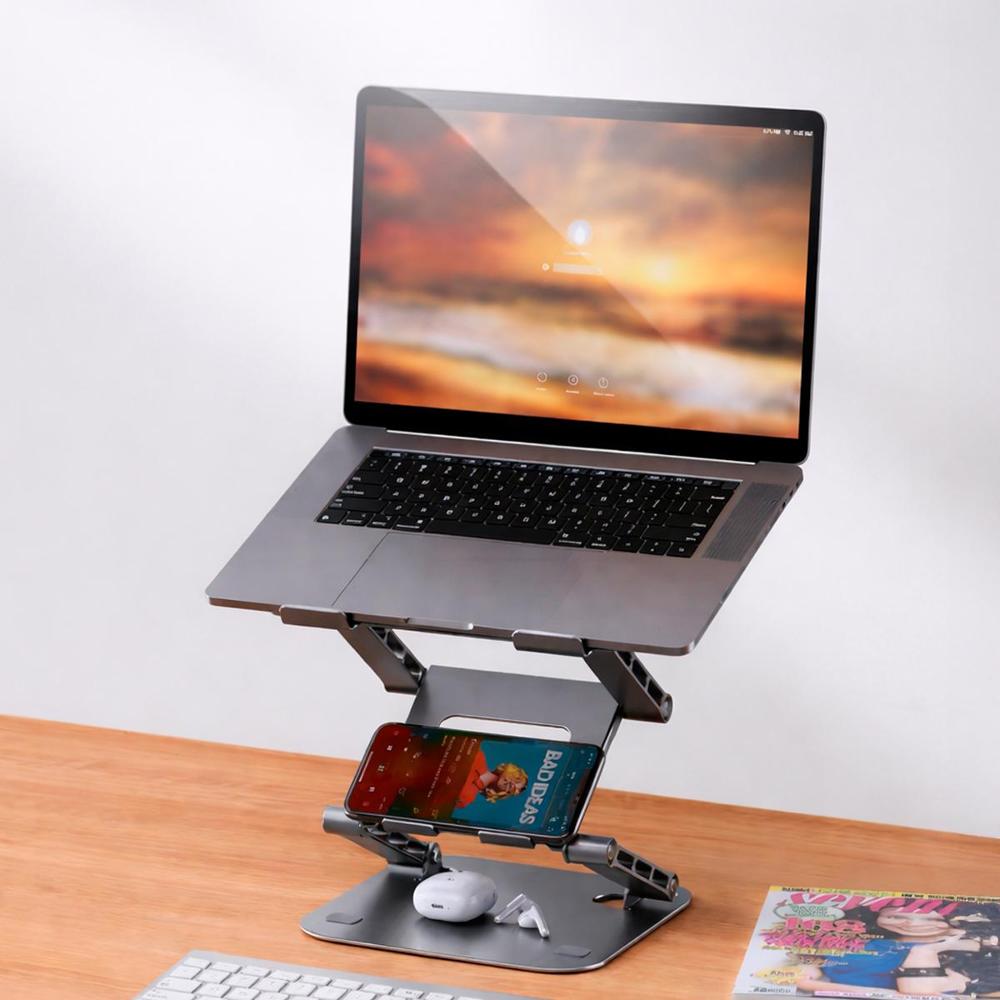 Soporte para Laptop hasta 17.3 Acero Carbonado Soporte para Laptop hasta 17.3 Acero Carbonado