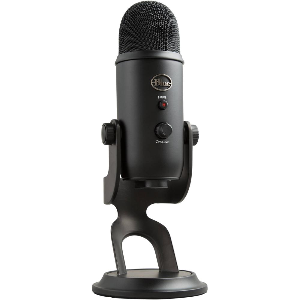 Micrófono USB Blue Yeti (Blackout) - Ideal para Podcasting, Streaming, ASMR y Más, Conexión USB para
