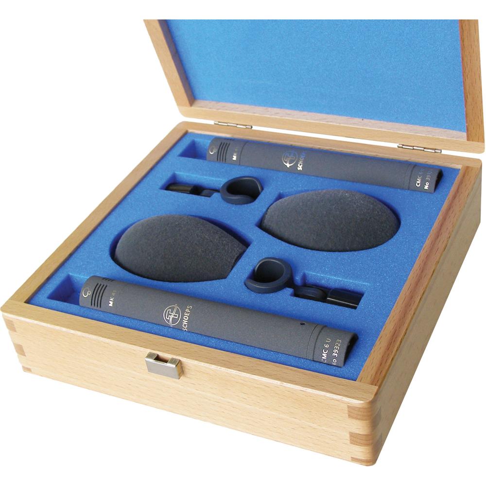 Set de Micrófonos Estéreo Supercardioides Schoeps Colette Series con Amplificadores CMC6, Cápsulas M 708468-REG Set de Micrófonos Estéreo Supercardioides Schoeps Colette Series con Amplificadores CMC6, Cápsulas M 708468-REG