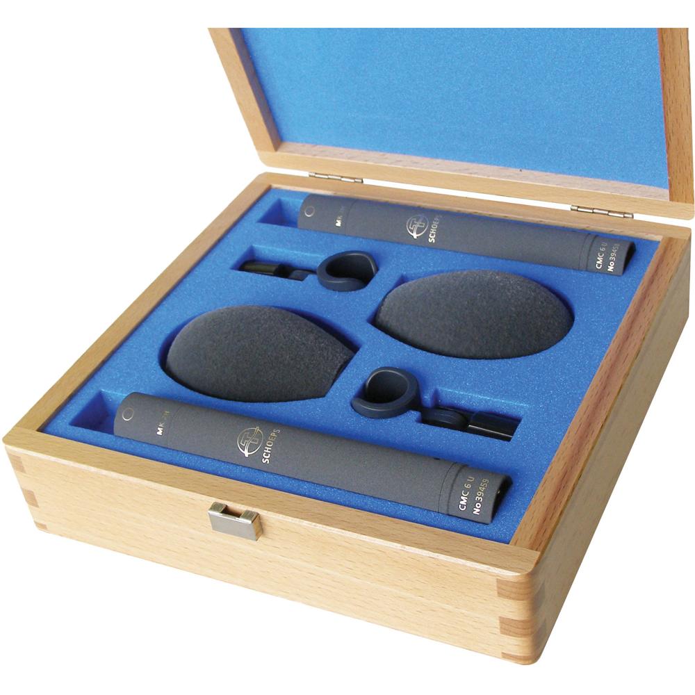 Set de Micrófonos Estéreo Omnidireccional Schoeps Colette Series - 2 x Amplificadores CMC6, 2 x Cáps 708462-REG Set de Micrófonos Estéreo Omnidireccional Schoeps Colette Series - 2 x Amplificadores CMC6, 2 x Cáps 708462-REG