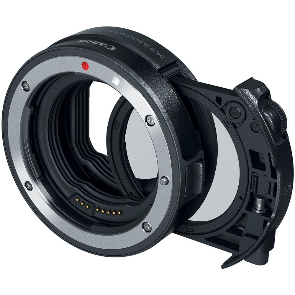 Adaptador de Montura de Filtro Drop-In Canon EF-EOS R con Filtro Polarizador Circular - Compatible c 1434047-REG Adaptador de Montura de Filtro Drop-In Canon EF-EOS R con Filtro Polarizador Circular - Compatible c 1434047-REG