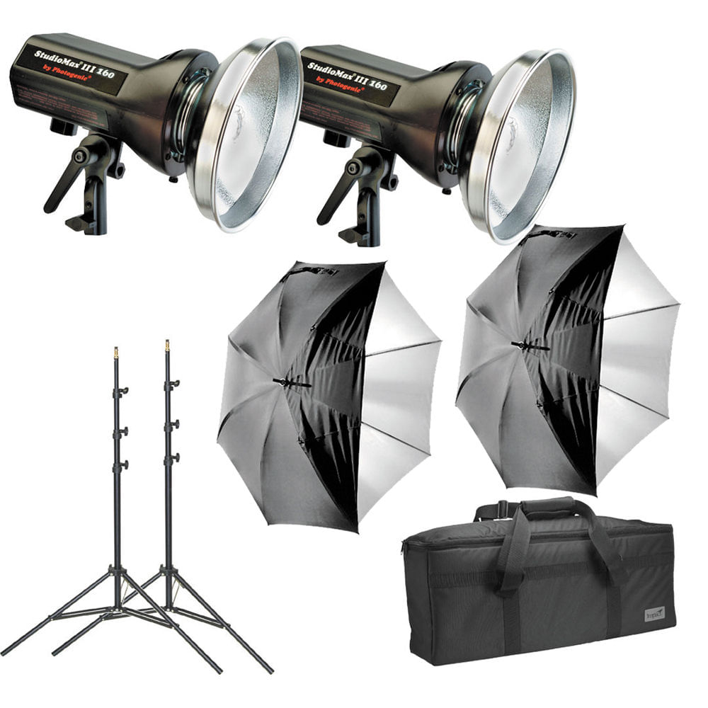 Kit Básico de Estudio Photogenic Studiomax Iii de 2 Luces 120V Ac