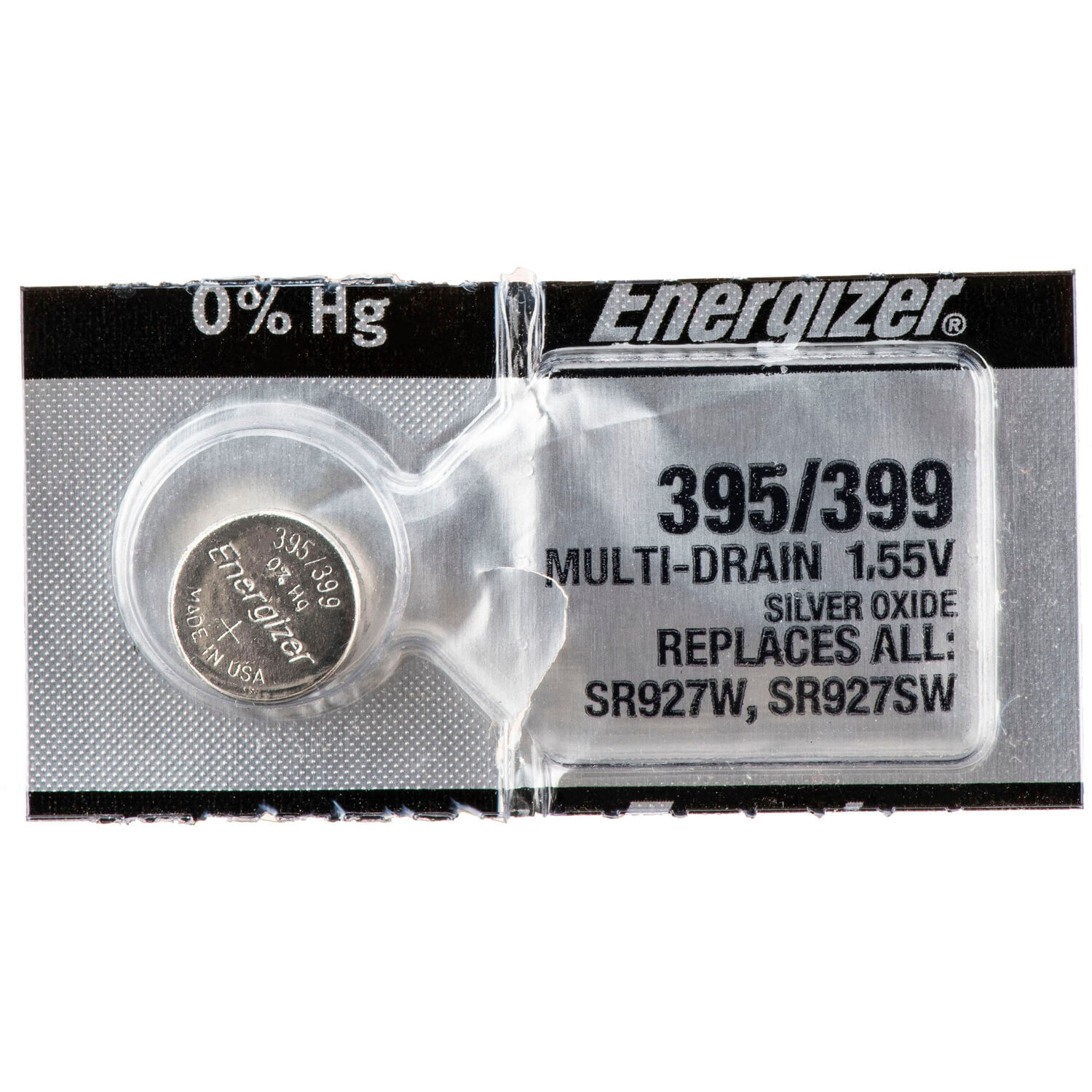 Pila de Óxido de Plata Energizer 395