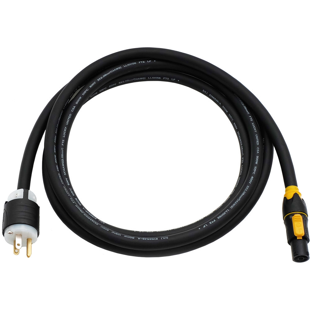 Cable de Corriente Arri Powercon True 1 a Edison para Luces Skypanel 10