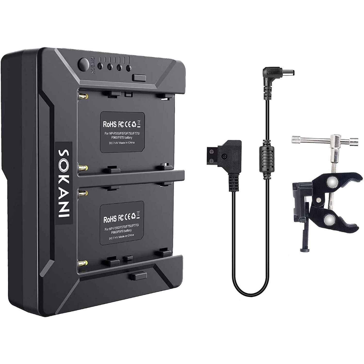 Adaptador de Batería Sokani V Mount para Luces X60