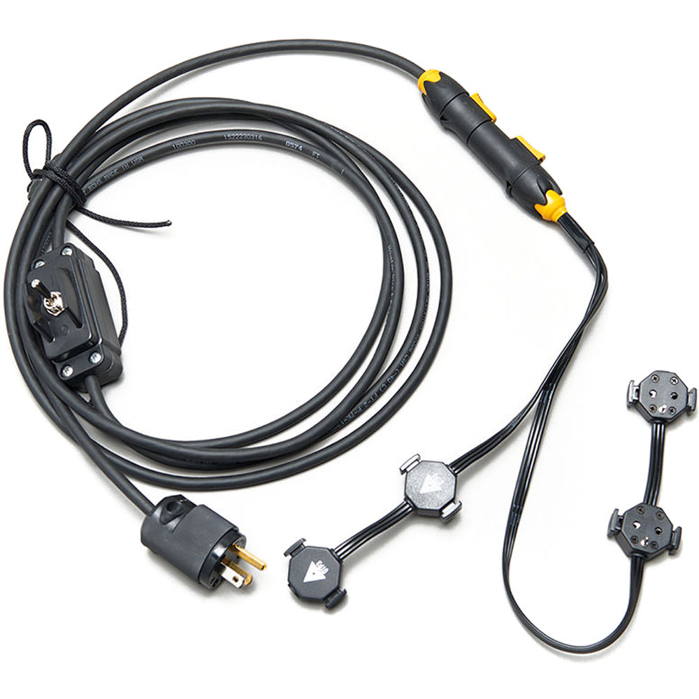 Adaptador de Energía Quasar Science para 4 Lámparas Led Lineales con Enchufe de 3 Pines a Tierra Par