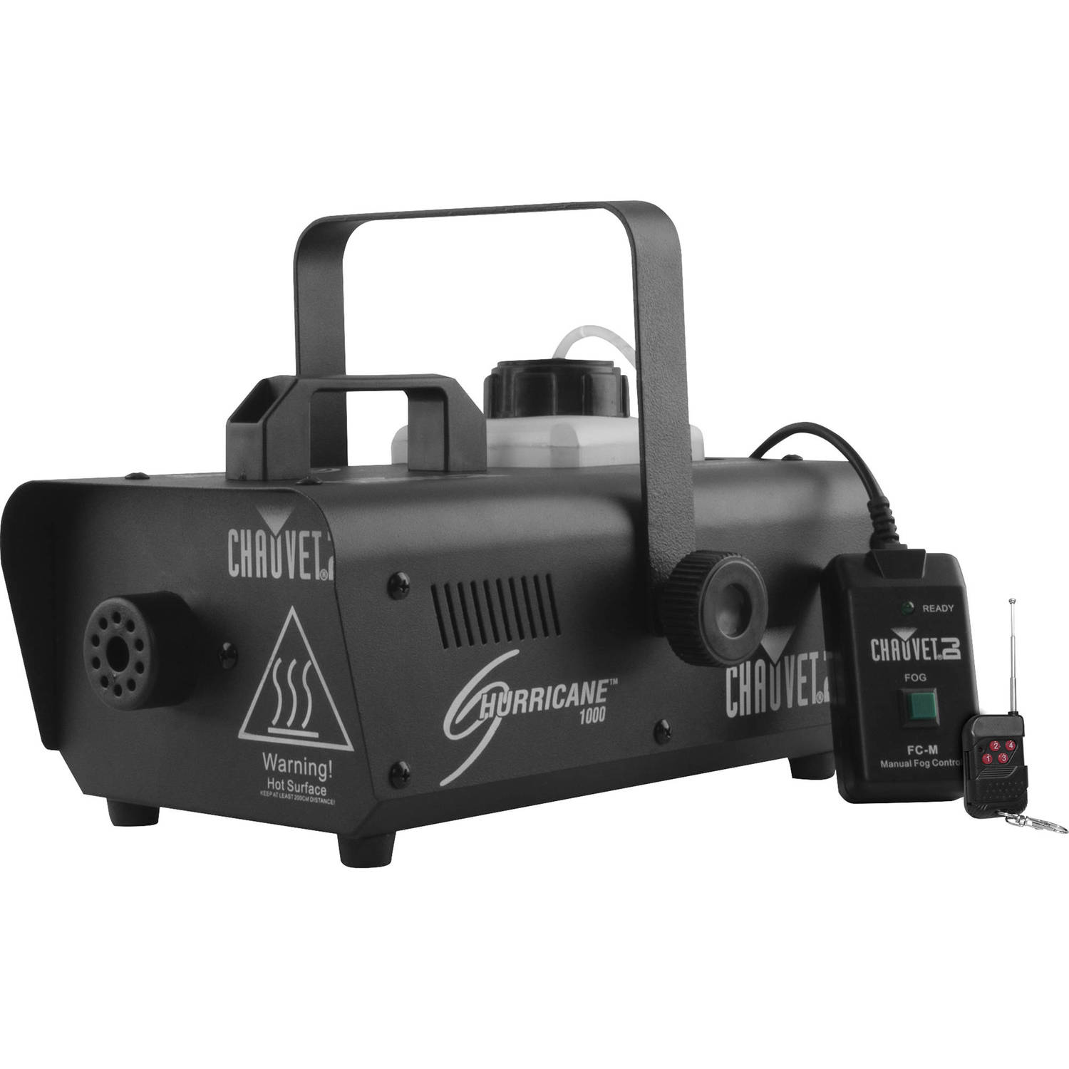 Máquina de Humo Chauvet Dj Hurricane 1000 con Control Manual Y Remoto Inalámbrico.