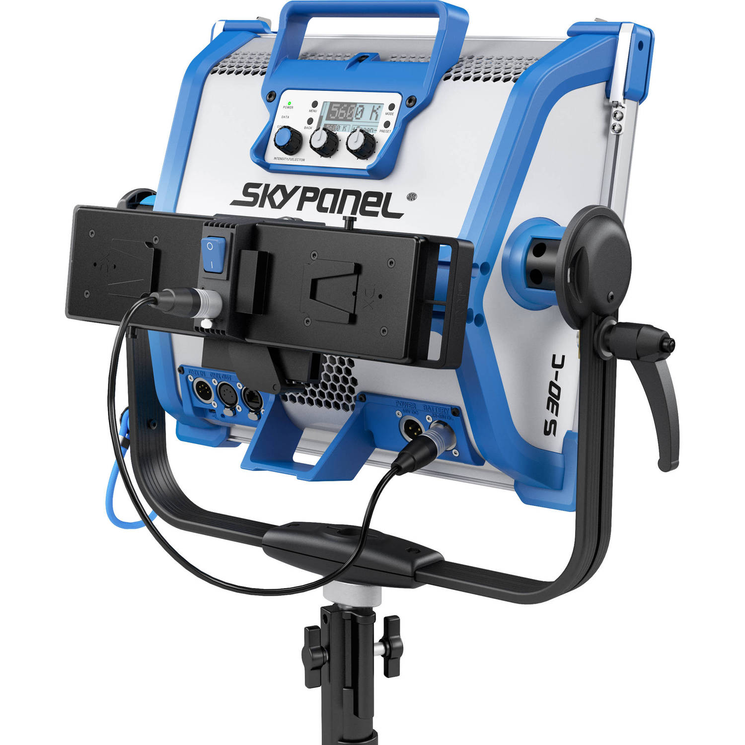 Placa de Batería Dual Arri para Luces Led Suaves Skypanel S30 Y S60 Montura V