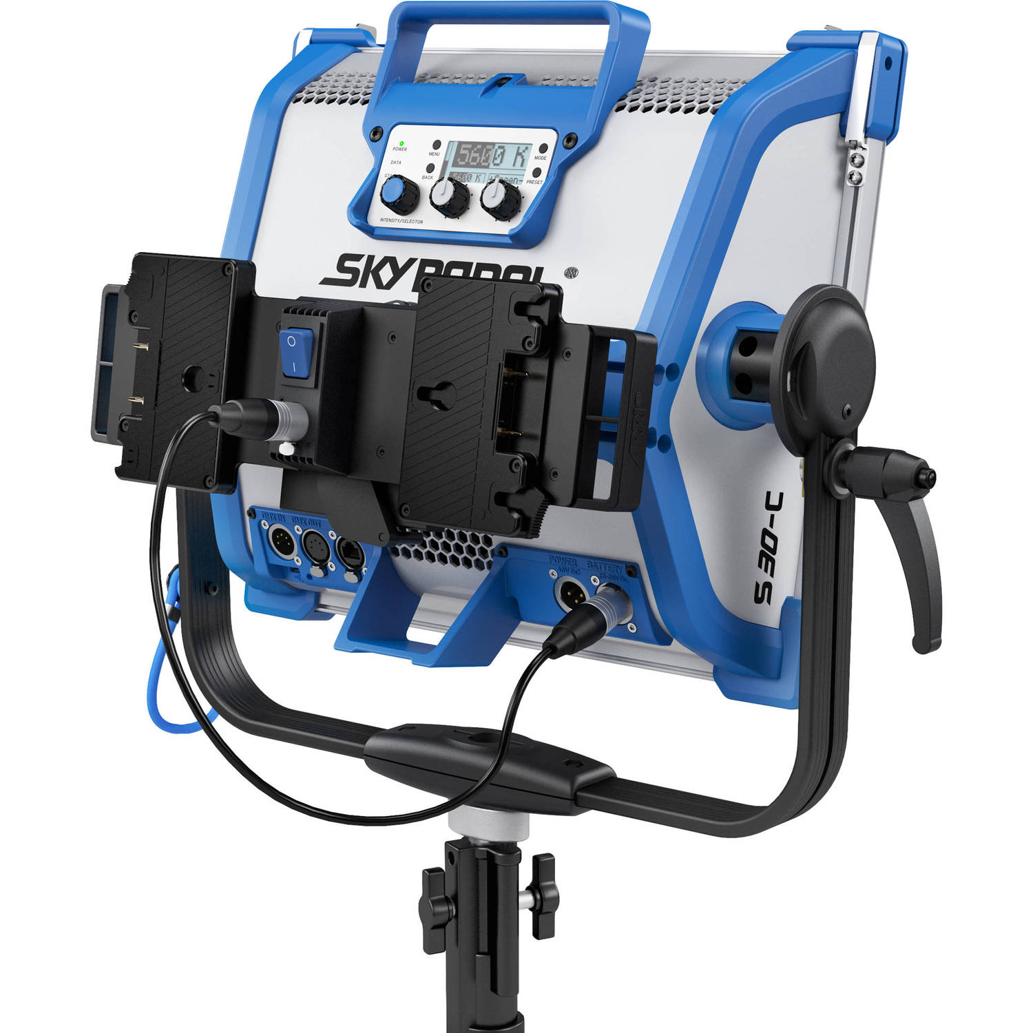 Placa de Batería Dual Arri para Luces Led Suaves Skypanel S30 Y S60 Montura Gold