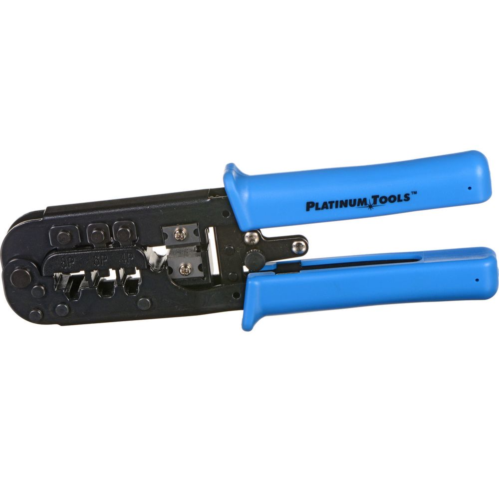 Herramienta de Engarce de Conectores Modulares Todo en Uno Platinum Tools 12503C 906104-REG Herramienta de Engarce de Conectores Modulares Todo en Uno Platinum Tools 12503C 906104-REG