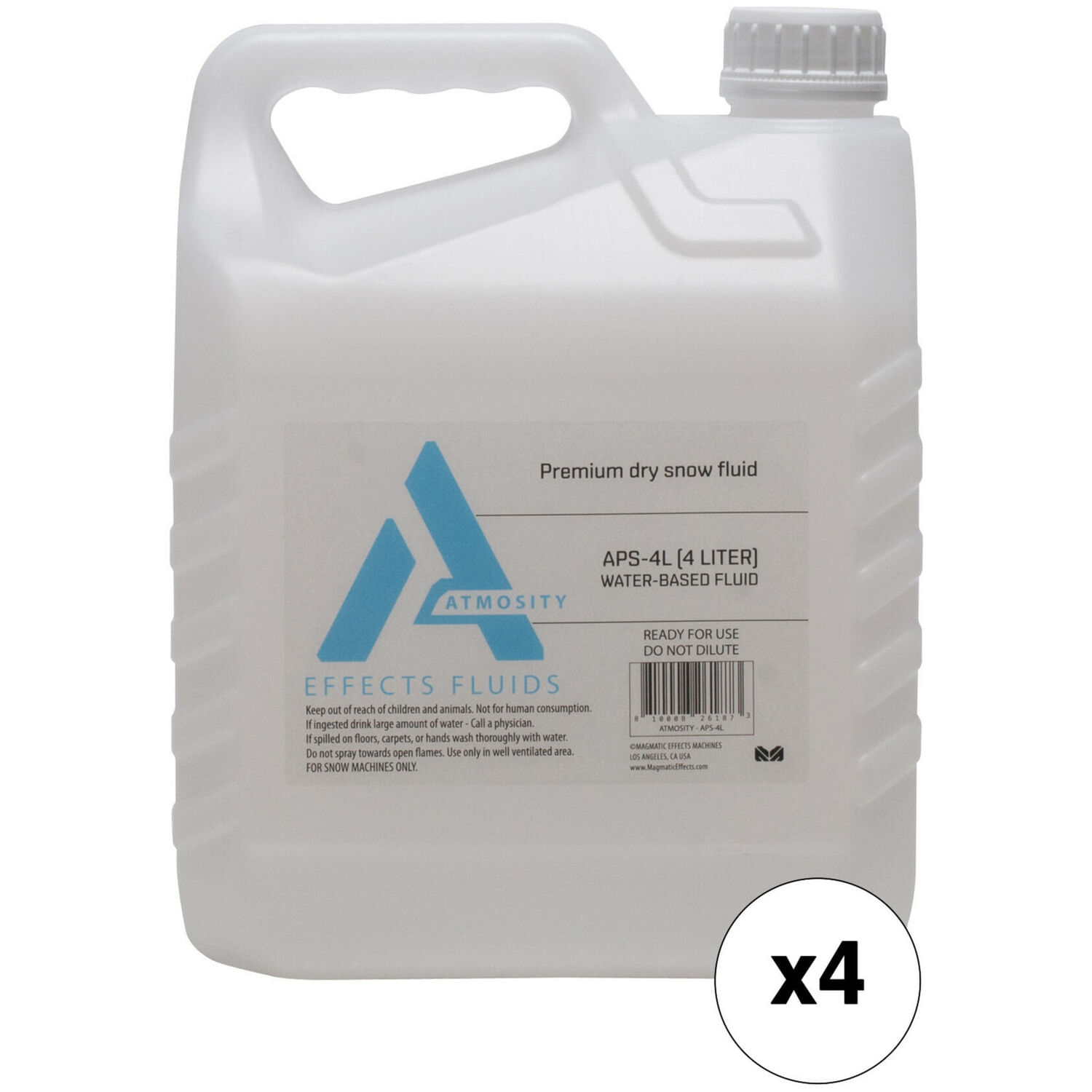 Paquete de 4 Unidades de Líquido para Nieve Seca Magmatic Atmosity Aps 16 Litros en Total