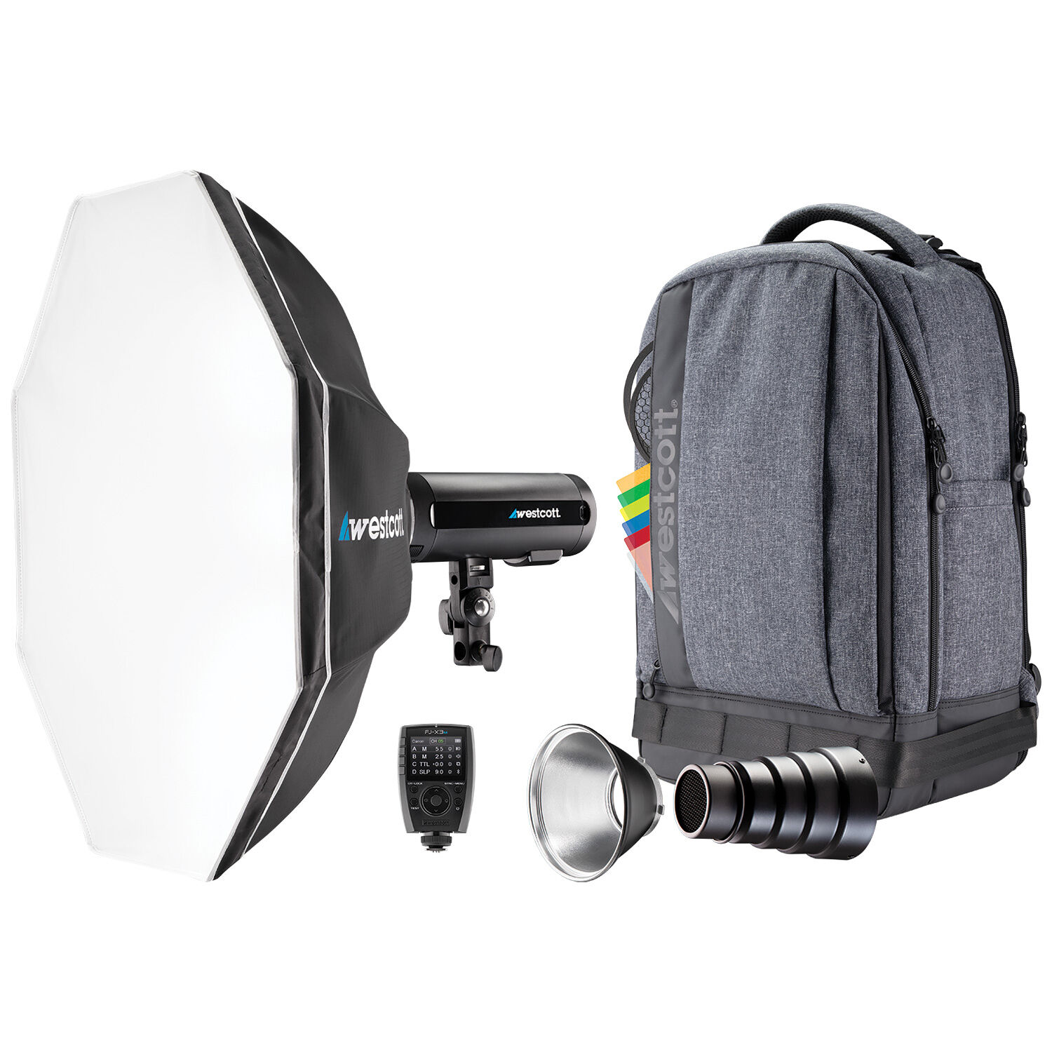 Kit de Mochila con 1 Luz Estroboscópica Westcott Fj200 Y Disparador Inalámbrico Universal Fj X3M