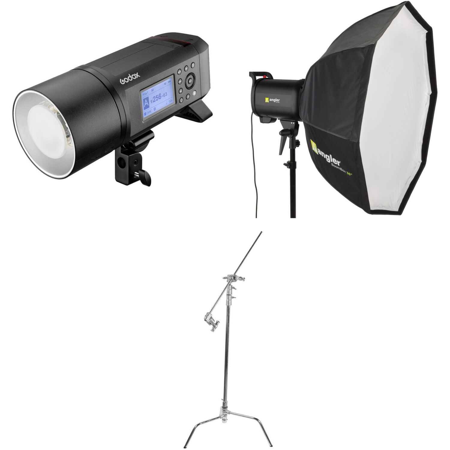 Kit de Monolight Godox Ad600Pro Witstro con Batería Softbox Y C Stand
