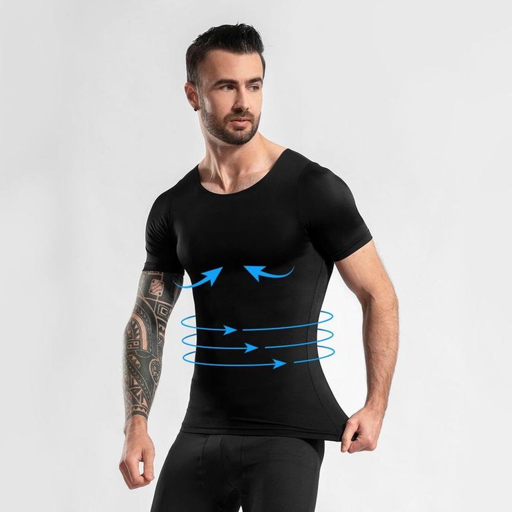 polo faja alta compresión cintura flacidez ginecomastia y abdomen