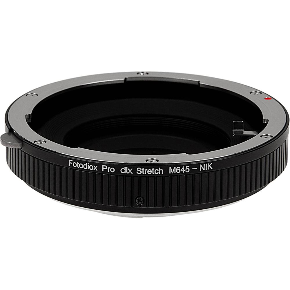 Adaptador FotodioX DLX Stretch para Lentes Mamiya 645 a Cámaras Nikon F - Enfoque Helicoidal Integra 1820981-REG Adaptador FotodioX DLX Stretch para Lentes Mamiya 645 a Cámaras Nikon F - Enfoque Helicoidal Integra 1820981-REG