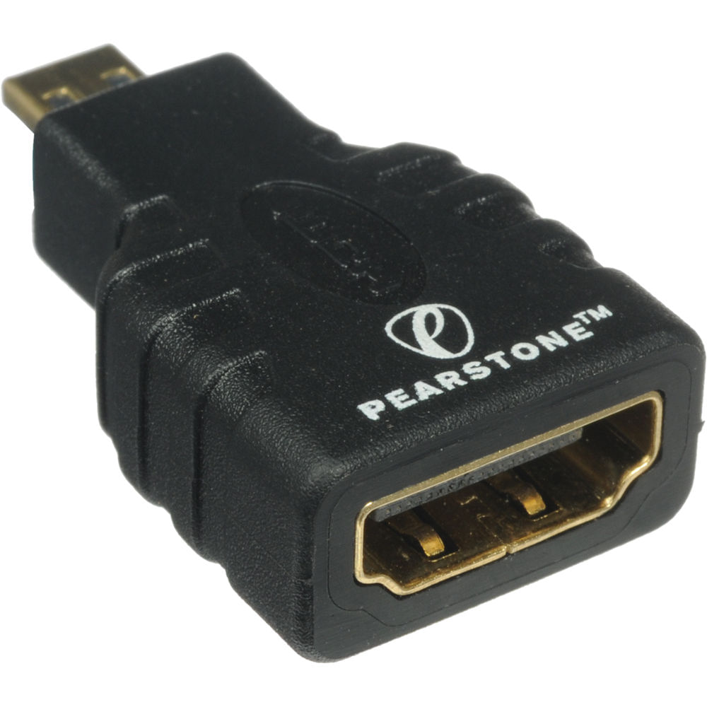 Adaptador Pearstone HDMI Femenino a Micro HDMI Masculino - Soporta HDMI de Alta Velocidad con Ethern 884618-REG Adaptador Pearstone HDMI Femenino a Micro HDMI Masculino - Soporta HDMI de Alta Velocidad con Ethern 884618-REG