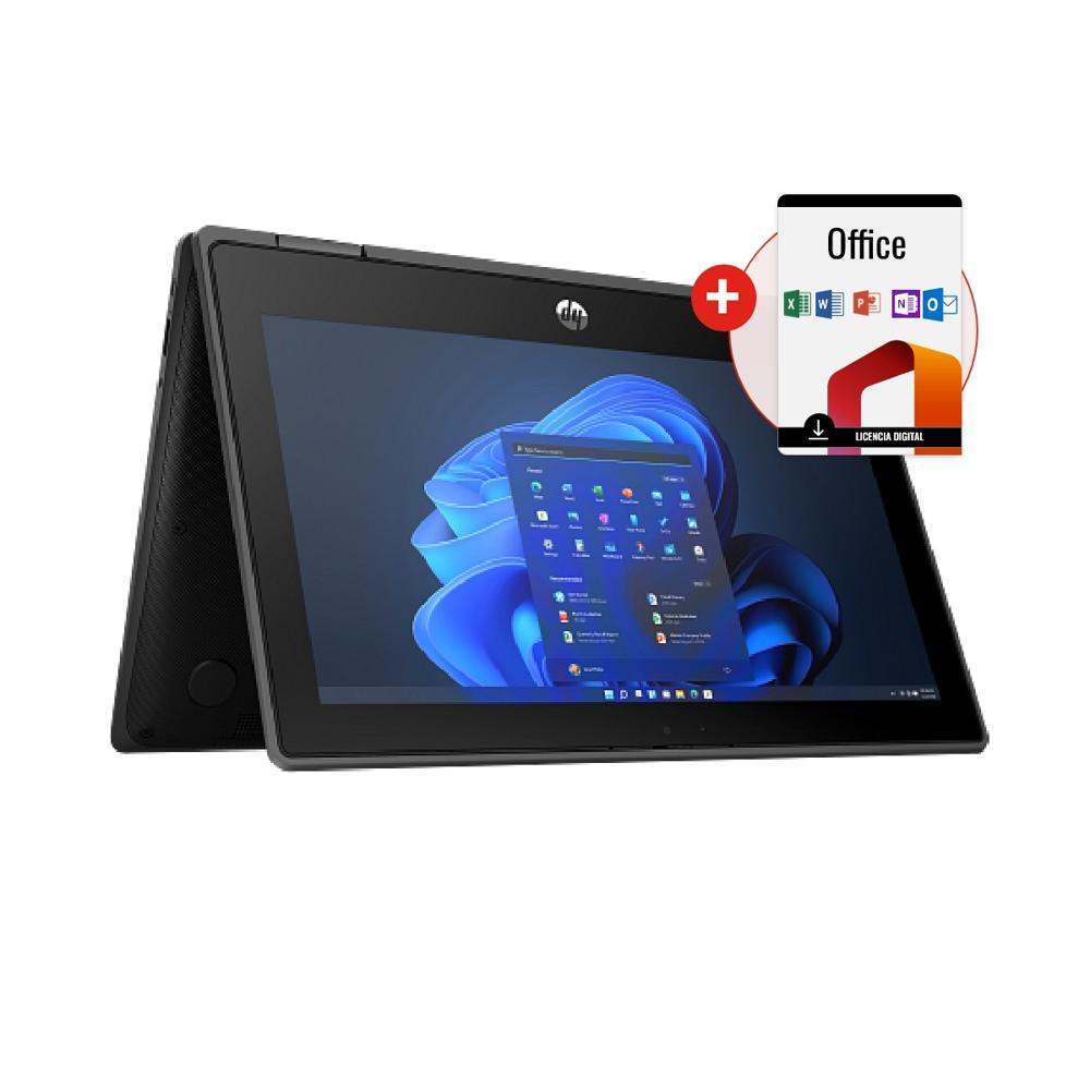 Combo Laptop HP Pro x360 Fortis G10 Intel Core i3 1210U 8GB RAM 256GB SSD 11 HD + Office A72RQLCOF