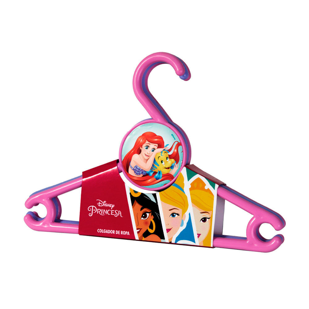 Colgador con diseño Juego x 3 Princesa Duraplast Colgador con diseño Juego x 3 Princesa Duraplast