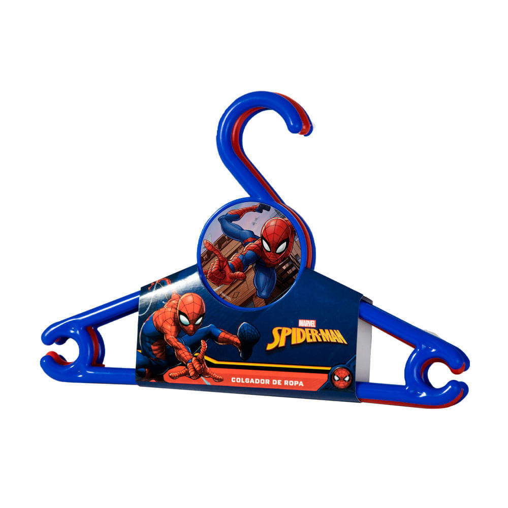 Colgador con diseño Juego x 3 Spiderman Duraplast