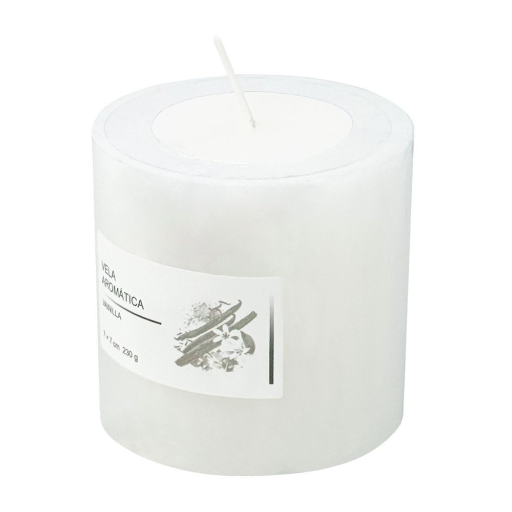 Vela Aromática 7x7cm 230gr Vainilla Orange