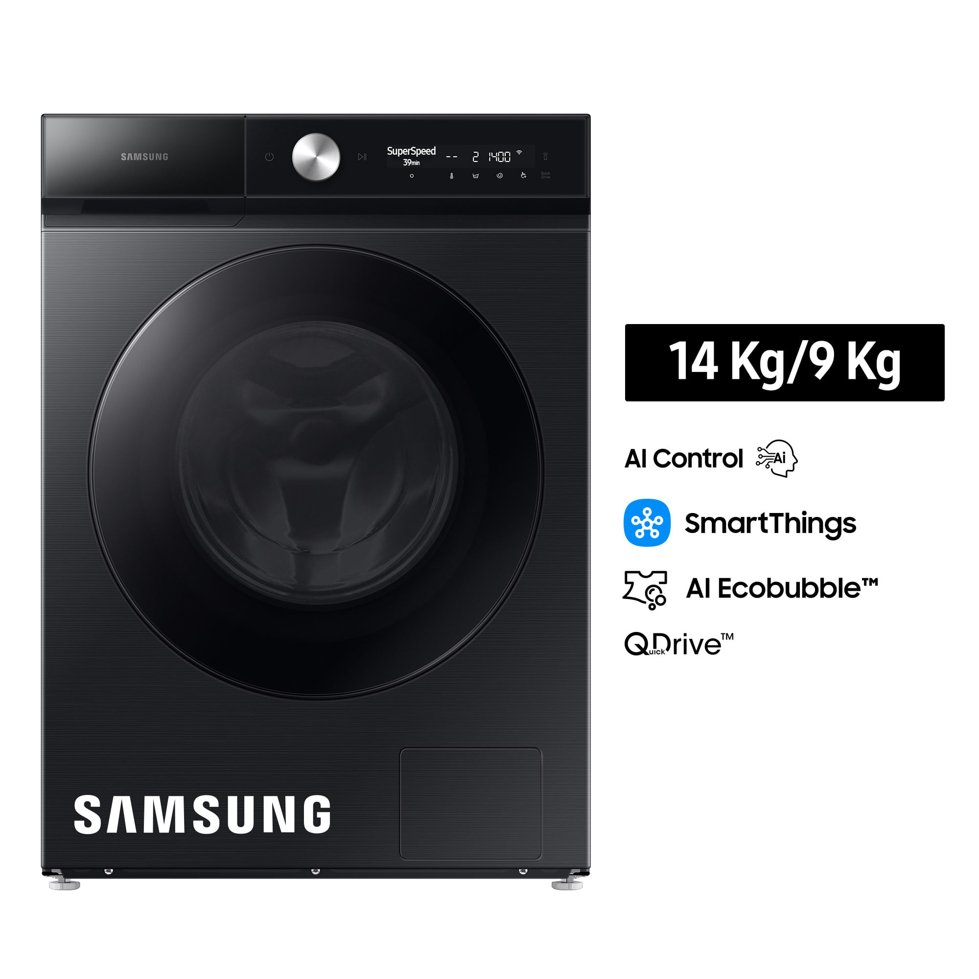 Lavaseca Samsung BeSpoke Luxury  WD14BB904DGBPE 14KG / 9KG Black