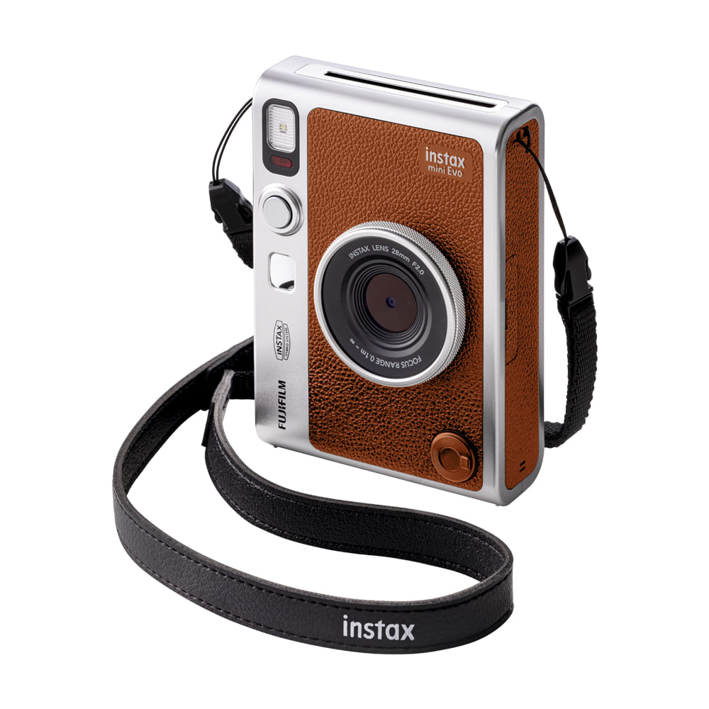 Camara Instax FUJIFILM mini EVO Hybrid Brown
