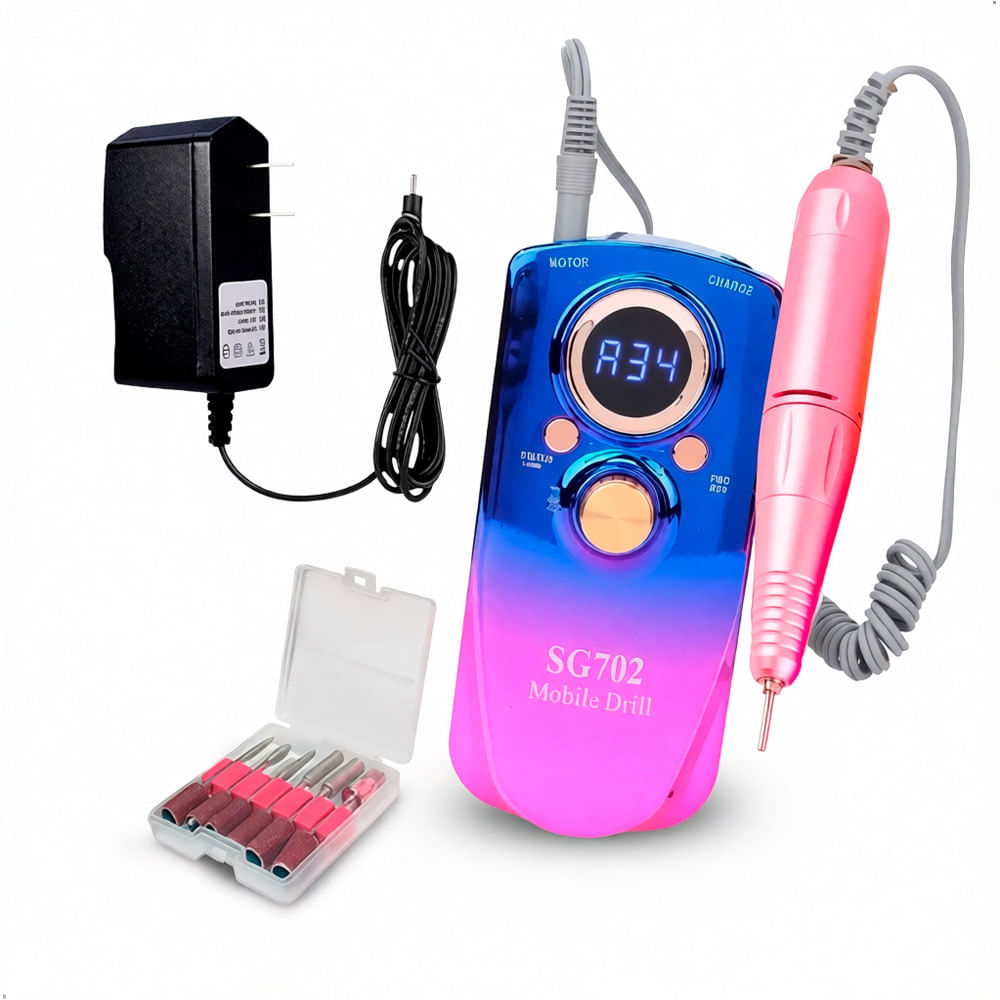Pulidor De Uñas Profecional Sg702 3500rpm Kit De Pulido