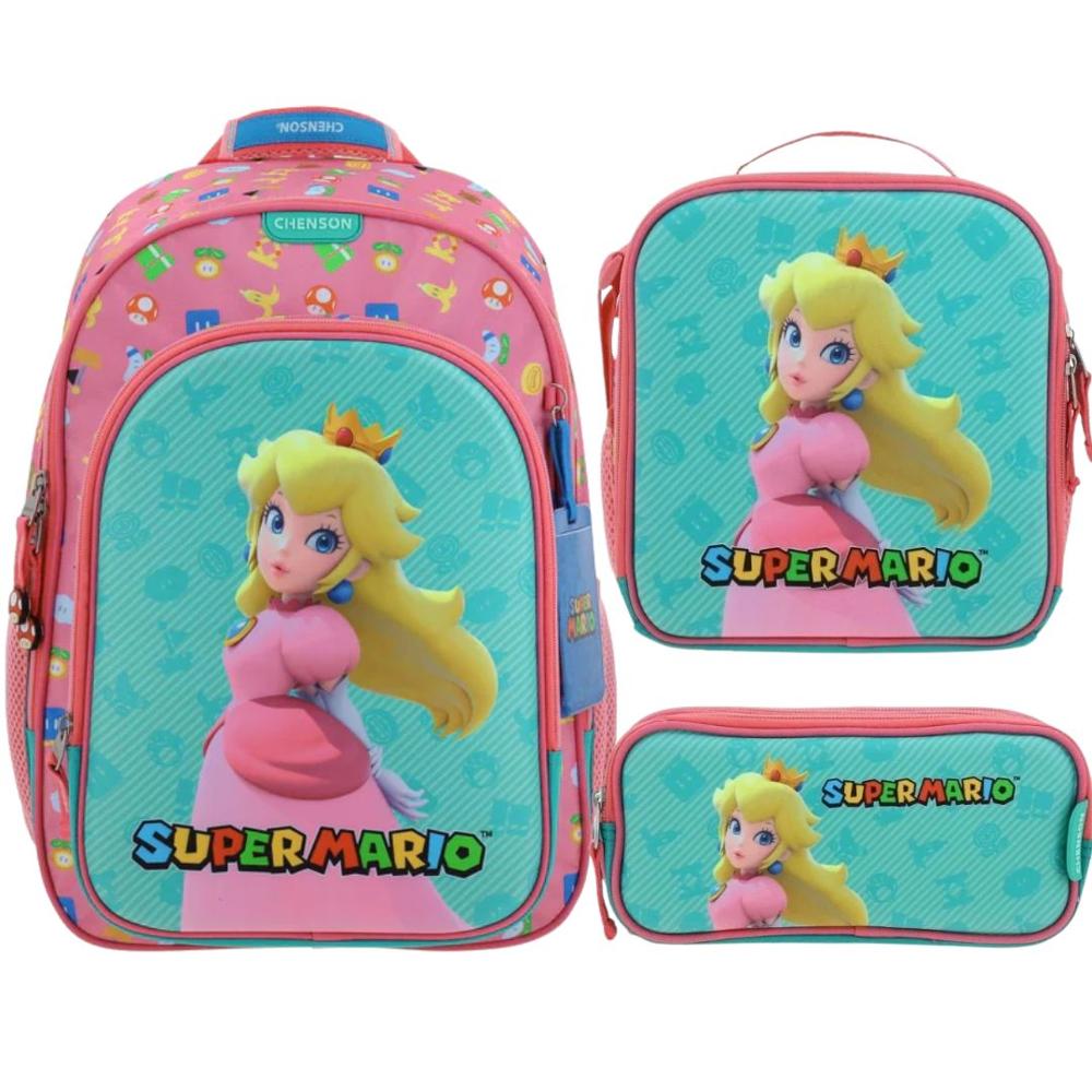 Pack Mochila Princesa Peach Mario Bros Nintendo Oficio