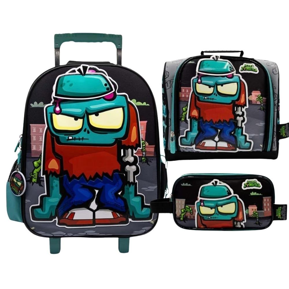 Pack Escolar Maleta Ultra Zombies Negro Oficio