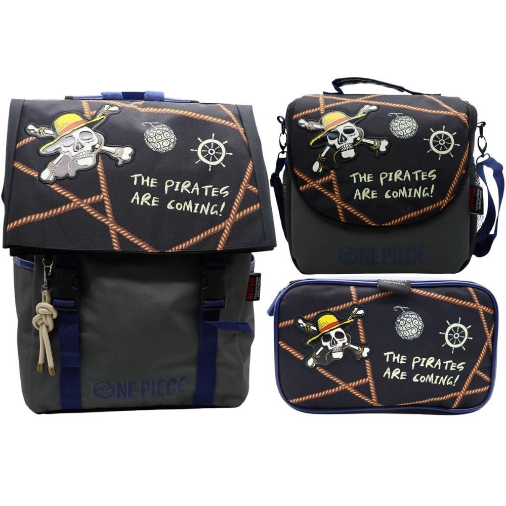 Pack Escolar Mochila One Piece Anime Oficio