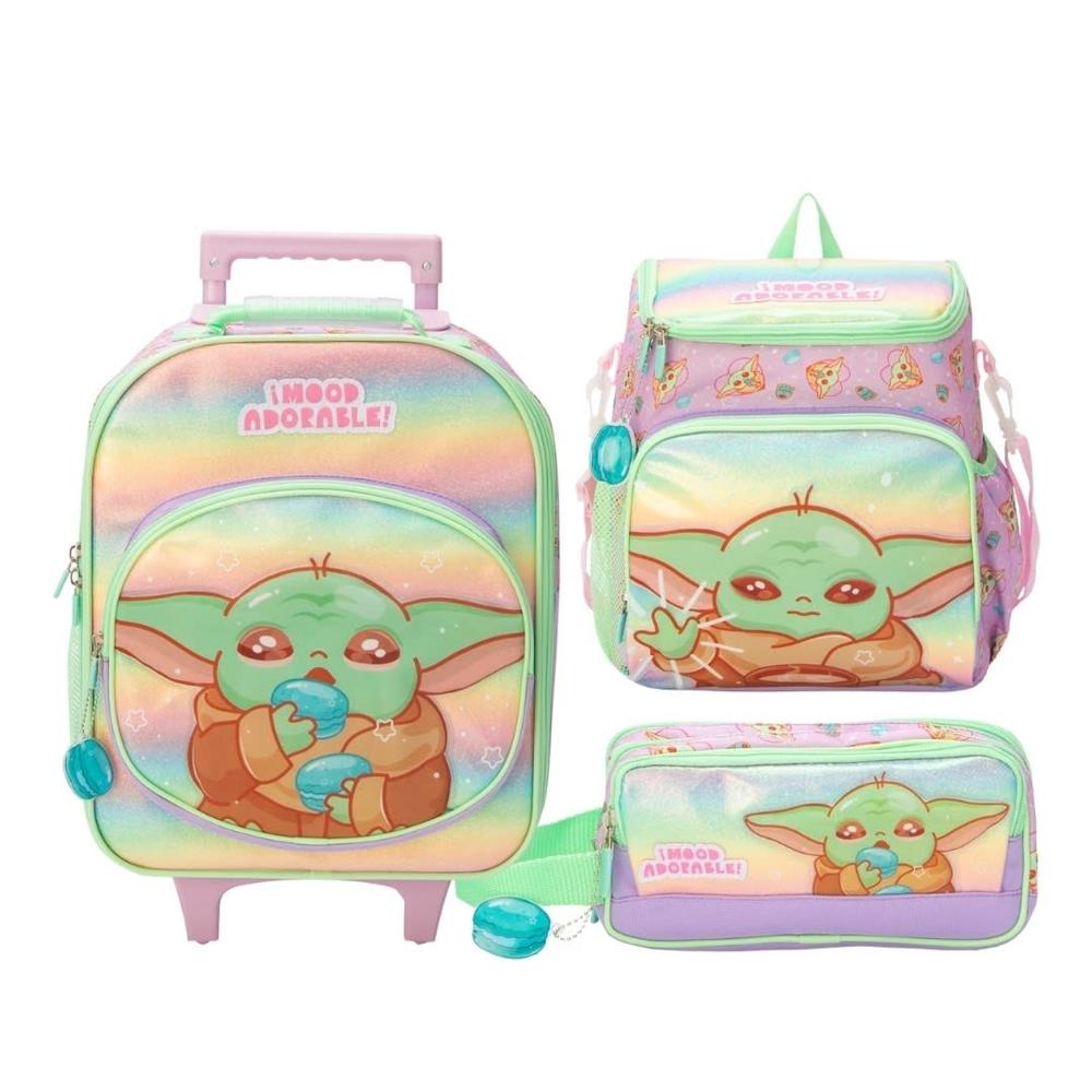 Pack Escolar Maleta Baby Yoda Star Wars Niño Nido