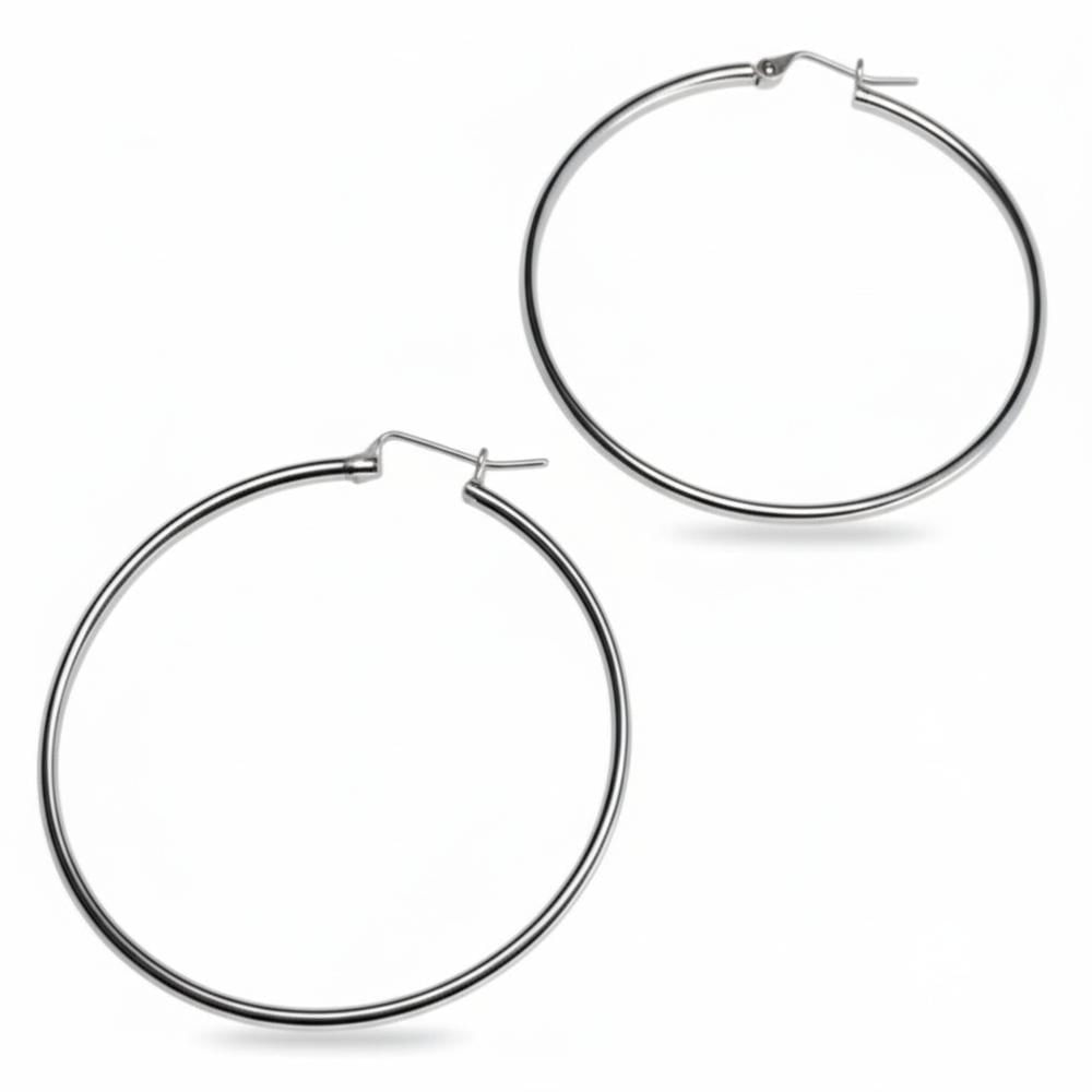 ARETE DE PLATA ARGOLLA LISA CS 40MM