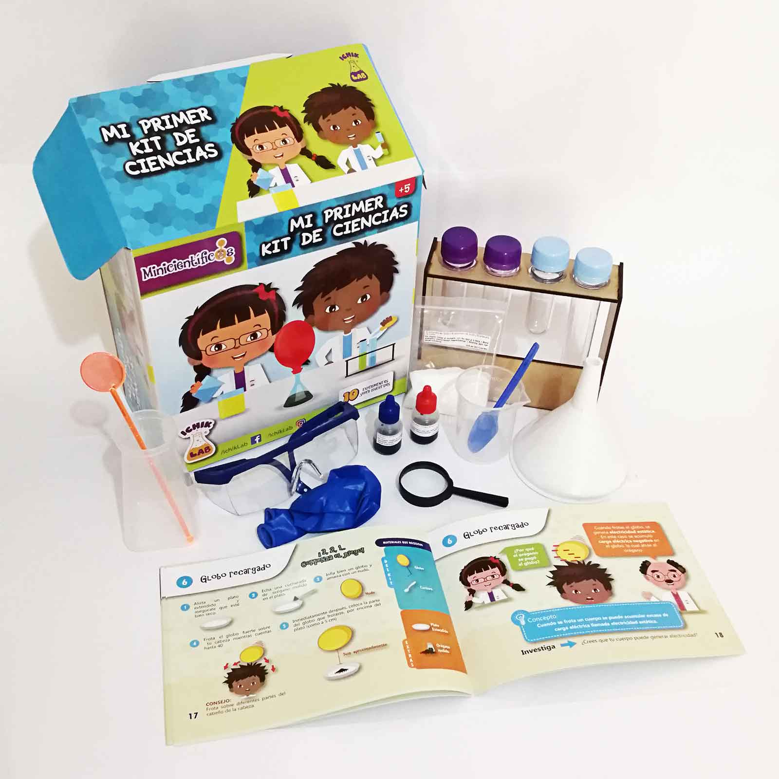 Mi Primer Kit de Ciencias Ichik Lab-5 a 11 años