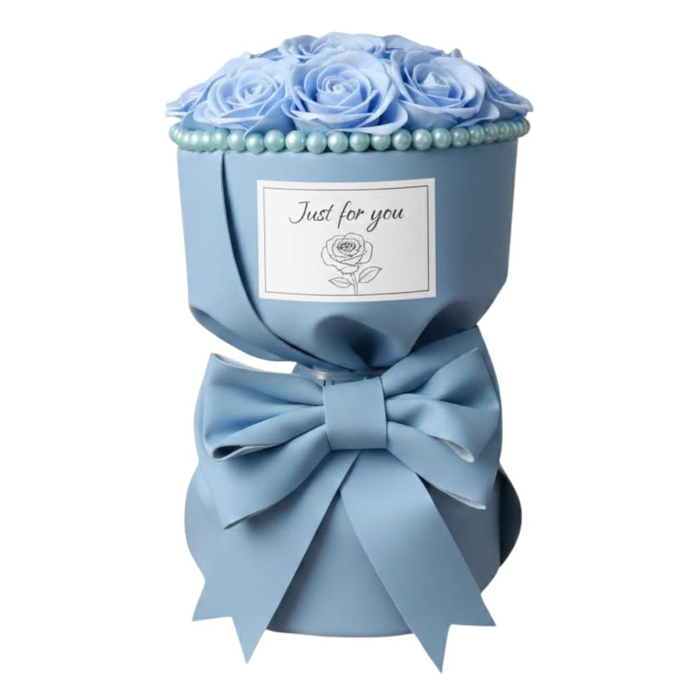 Ramo de Rosas Flores Artificiales Bouquet Regalo Perfecto para San Valentín Parejas Novios Amor CL