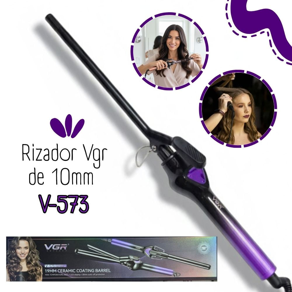 RIZADORA VGR PARA CABELLO DE 10MM V-573 - MORADO