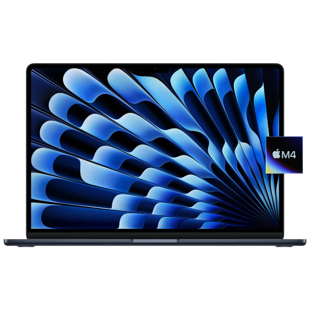 MacBook Air 15” M4 16Gb Ram 256Gb Teclado Ingles Midnight 2025 con Mica Hidrogel