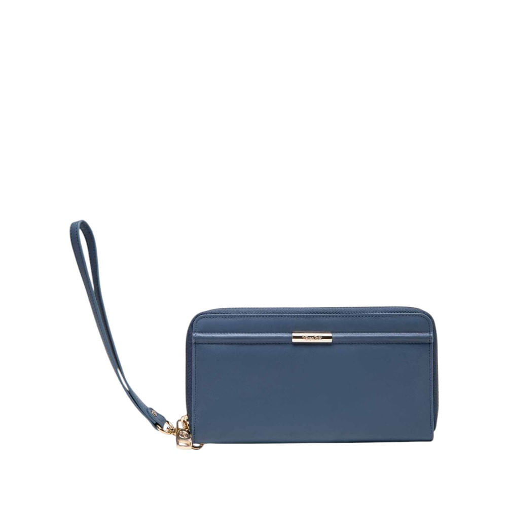 Billetera para Mujer Soft Touch Cierre Renzo Costa Wpd 2528 8059 Celeste Lux
