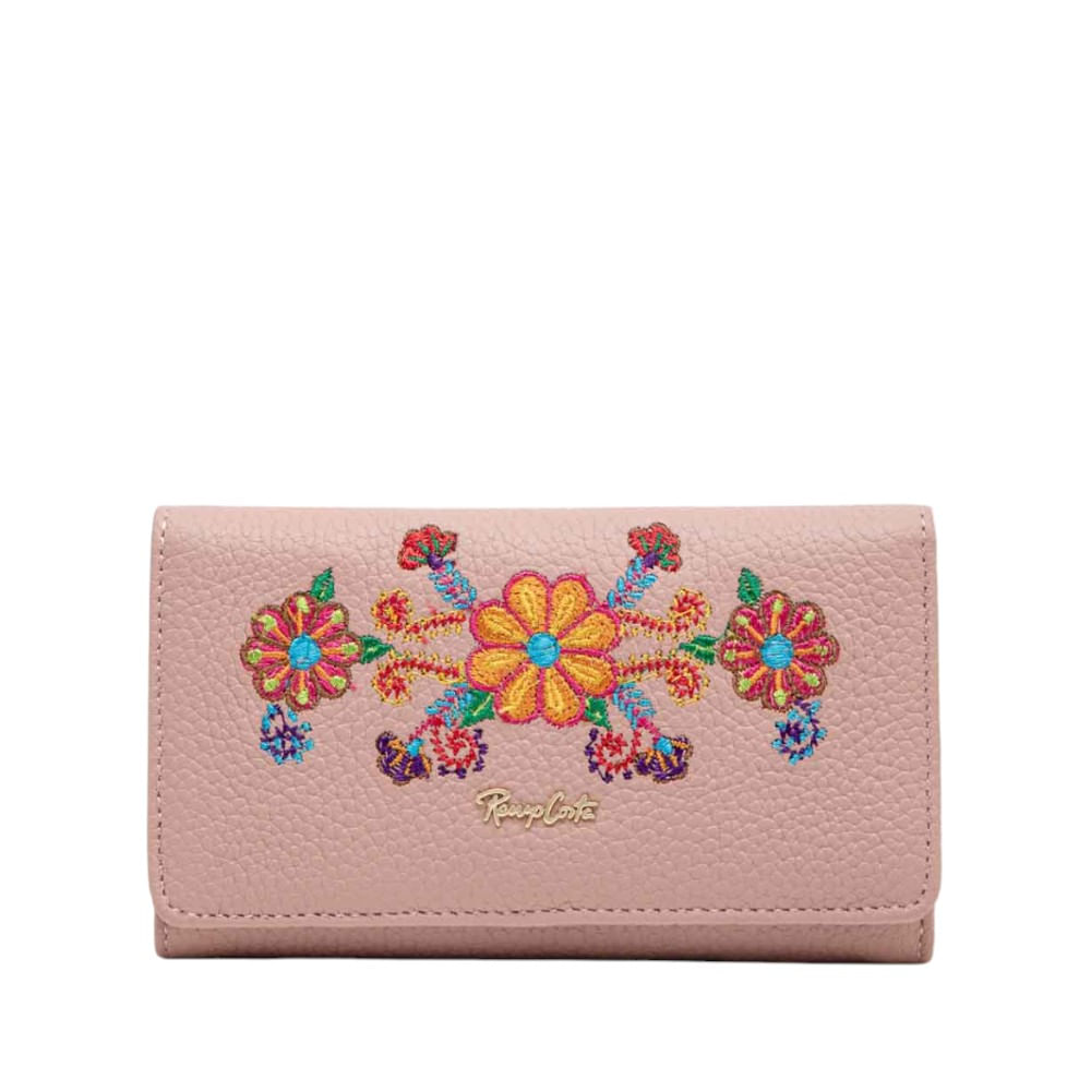 Billetera para Mujer Sumak Renzo Costa Wpd 2481B Napa Rondini Rosa Misty
